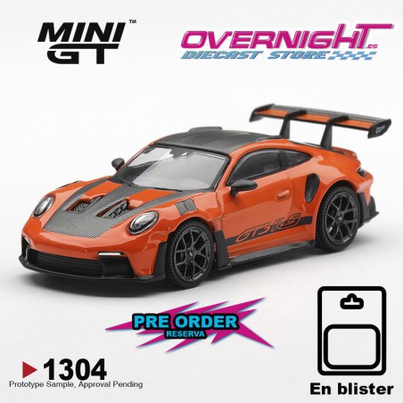 - PREORDER - Porsche 911 (992) GT3 RS Gulf Orange Weissach Package 2024 EN BLISTER - Escala 1/64 - MGT01304-BL