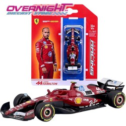 Bburago Ferrari F1 SF-25 Scuderia Ferrari HP n44 2025 Lewis Hamilton - Escala 1/64 18-56801-H