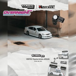 - PREORDER - Tarmac Works Toyota Aristo Jzs161 V300 Vertex White 1999 Escala 1/64 T64G-081-WH