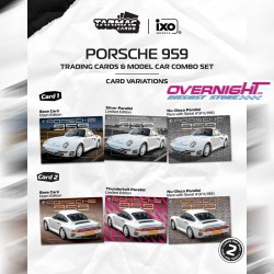 - PREORDER - Tarmac Works Porsche 959 White 1989 + 1 pack con dos Tarmac cards coleccionables - Escala 1/64 T64G-068-WH