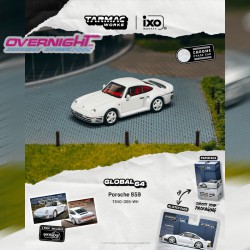 - PREORDER - Tarmac Works Porsche 959 White 1989 + 1 pack con dos Tarmac cards coleccionables - Escala 1/64 T64G-068-WH