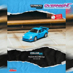 - PREORDER - Tarmac Works Porsche 991 (993) Carrera Rs Club Sport Riviera Blue 1996 Escala 1/64 T64S-021-RB