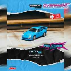 - PREORDER - Tarmac Works Porsche 991 (993) Carrera Rs Club Sport Riviera Blue 1996 Escala 1/64 T64S-021-RB