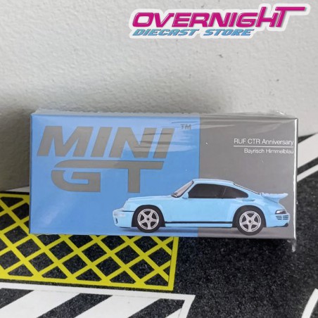 Ruf Ctr Anniversary Bayrisch - Himmel Blau – Mini GT escala 1/64