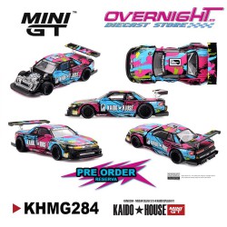 - PREORDER - Mini GT Kaido House Nissan Silvia S13-R Kaido Splash V1 1991 - Escala 1/64 - KHMG284