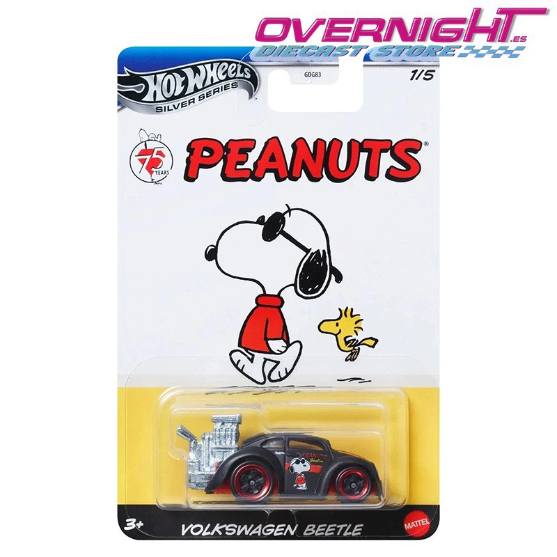 Hot Wheels Silver Series Volkswagen Beetle Peanuts JCB81