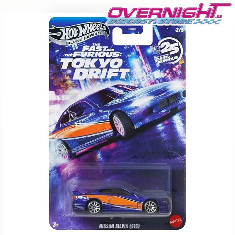 Hot Wheels Silver Series Nissian Silvcia S15 - Tokyo Drift - JKX06