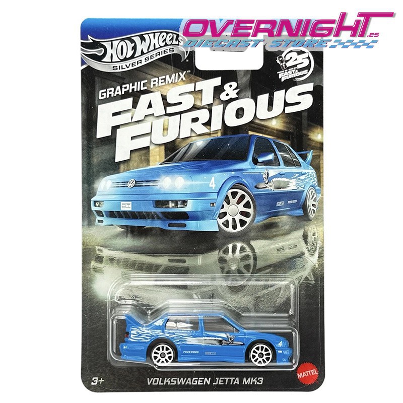 Hot Wheels Silver Series Volkswagen Jetta MK3 - Graphic Remix - Fast & Furious - JBY46