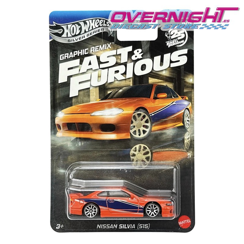 Hot Wheels Silver Series Nissan Silvia S15 - Graphic Remix - Fast & Furious - JBY48