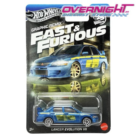 Hot Wheels Silver Series Lancer Evolution VII - Graphic Remix - Fast & Furious - JBY47