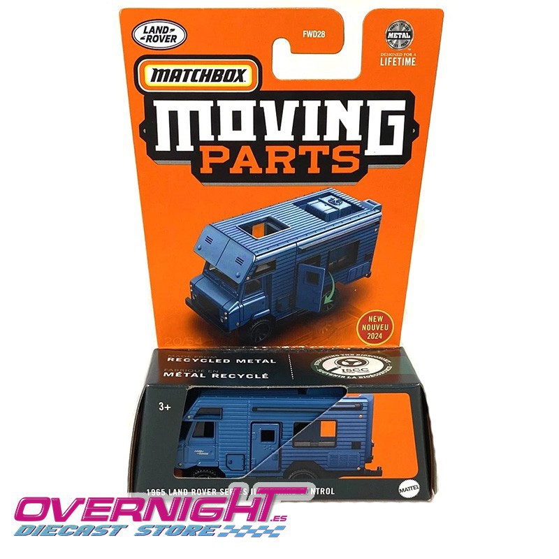 Matchbox 1965 Land Rover Series II Forward Control Moving Parts - escala 1/64 HVM81