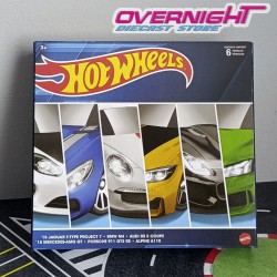 Hot Wheels - Euro Speed Machines – Pack temático de 6 coches