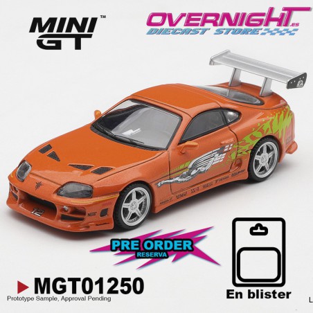 - PREORDER - Mini GT Toyota Supra BOMEX The fast and the Furious - Brian O'Conner - Escala 1/64 en blister MGT01250-BL