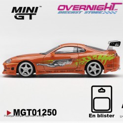 - PREORDER - Mini GT Toyota Supra BOMEX The fast and the Furious - Brian O'Conner - Escala 1/64 en blister MGT01250-BL