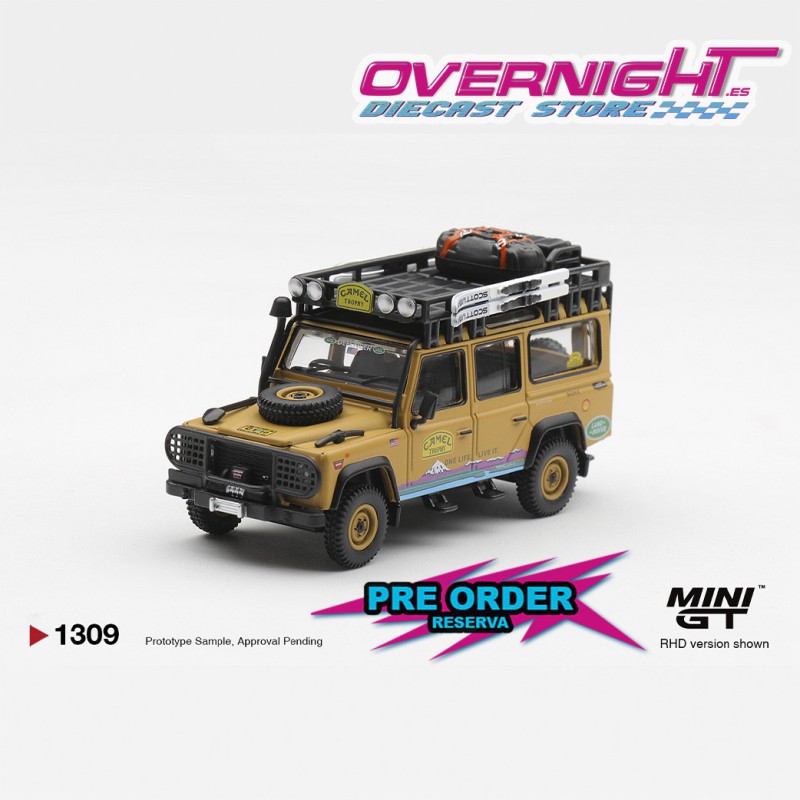 - PREORDER - Mini GT Land Rover Defender 110 Camel Trophy Team Usa Tierra Del Fuego Ct10 1998 - Escala 1/64 MGT01309-R