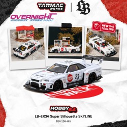- PREORDER - Tarmac Works Nissan Skyline Gtr (R34) Lb Super Silhouette Collet 2025 - Escala 1/64 T64-104-WH