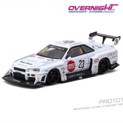 - PREORDER - Tarmac Works Nissan Skyline Gtr (R34) Lb Super Silhouette Collet 2025 - Escala 1/64 T64-104-WH
