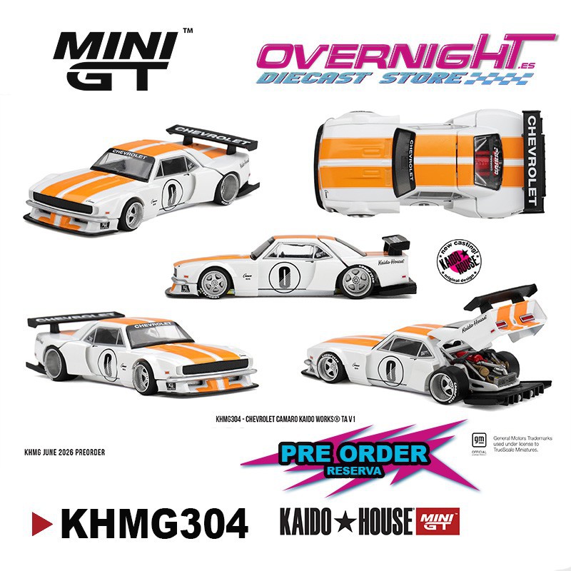- PREORDER - Mini GT Kaido House Chevrolet Camaro Kaido Works TA V1 1979 - Escala 1/64 - KHMG304