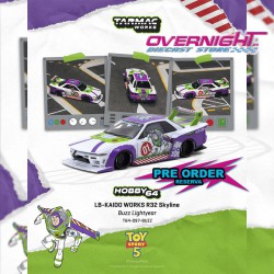 - PREORDER - Tarmac Works LB-Kaido Works R32 Skyline Buzz Lightyear - Exclusivo Comic Con HK 2026 - Escala 1/64 T64-097-BUZZ