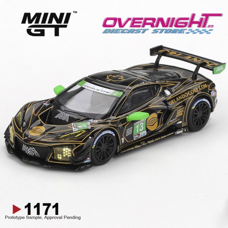 Mini GT Chevrolet Corvette Z06 Gt3.R N13 Awa Daytona 24 Hrs 2025 Escala 1/64 MGT01171-L