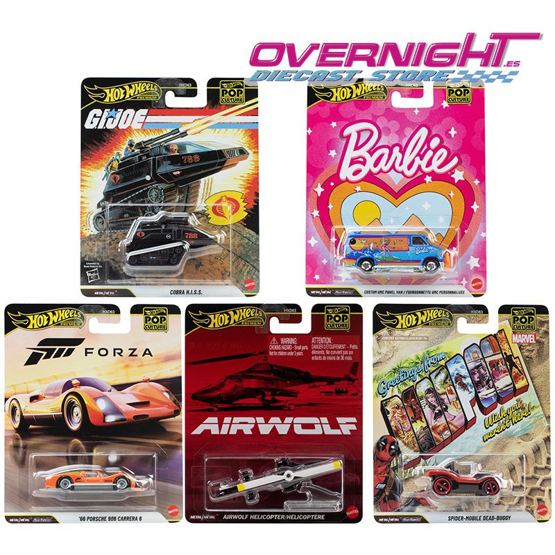 Hot Wheels Premium Pop Culture pack de 5 coches - HXD63-979Q
