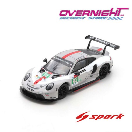 Spark Porsche 911 RSR-19 n92 Estre/Christensen/Jani 3rd Le Mans 2021 Escala 1/64 Y272