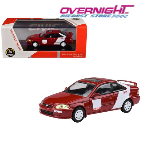 Para64 1999 Honda Civic Si EM1 - Kanjo Livery Escala 1/64 PA-55628