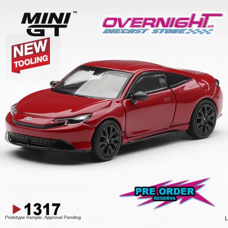 - PREORDER - Mini GT Honda Prelude Rallye Red 2025 - Escala 1/64 MGT01317-L