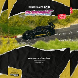 - PREORDER - Tarmac Works Porsche GT3RS 992-1 negro y amarillo 2026 - Escala 1/64 T64MC-023-BR