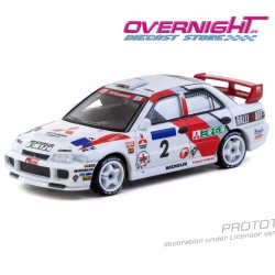- PREORDER - Tarmac Works Mitsubishi Lancer EVO III Ari Vatanen HK Beijing Rally Winner 1996 - Escala 1/64 T64G-050-96HKBR02