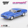 Mini GT Mustang Mach 1 Grabber Blue 1971 Escala 1/64 MGT01138-L