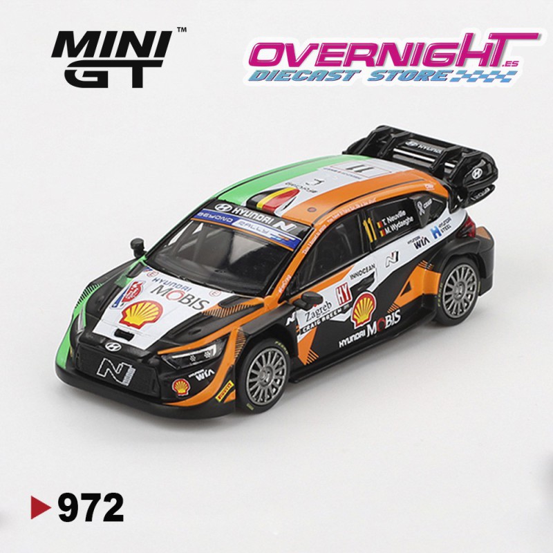 Mini GT Hyundai i20 N Rally1 n11 2023 Rally Croatia Power Stage Winner Escala 1/64 MGT00972L