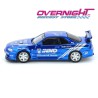 Inno64 Nissan Skyline Gt-R R34 DPLS x Inno64 Azul cromado TMCS 2025 Event Edition Escala 1/64 IN64-DPLS-R34-TMCS25