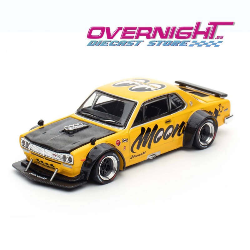 Pop Race Nissan Skyline Gt-R V8 Drift (Hakosuka) Mooneyes Tmcs Singapore Special Edition Escala 1/64 PR640296