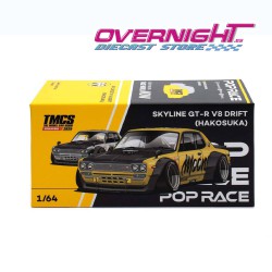 Pop Race Nissan Skyline Gt-R V8 Drift (Hakosuka) Mooneyes Tmcs Singapore Special Edition Escala 1/64 PR640296