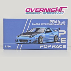 Pop Race Mazda RX-7 (Fc3s) Re-Amemiya azul Tokyo Auto Salon (Hk 2026) Escala 1/64 PR640470