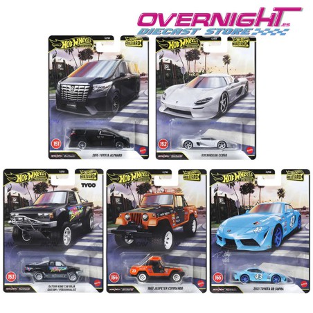 Hot Wheels Premium Boulevard 2026 Mix H pack de 5 coches Escala 1/64 GJT68-978H