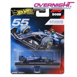Hot Wheels Premium Formula 1 2025 Atlassian Williams Racing Carlos Sainz n55 Escala 1/64 JKD85