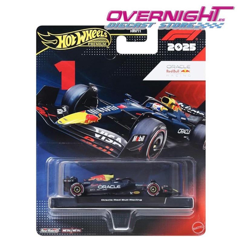 Hot Wheels Premium Formula 1 Oracle Red Bull Racing Max Verstappen n1 Escala 1/64 JKD83