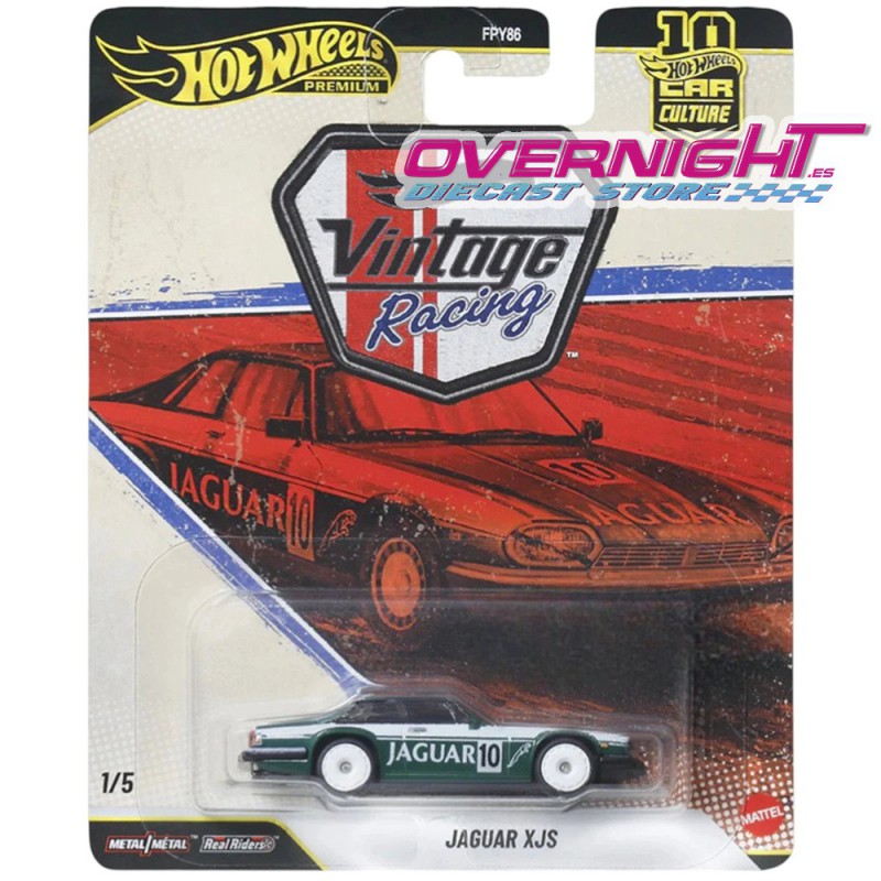 Hot Wheels Premium Jaguar XJS Vintage Racing Escala 1/64 JKF02
