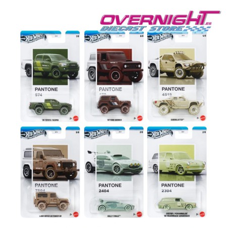 Hot Wheels Silver Series PANTONE B - pack de 6 coches Escala 1/64 JKY47-979B-6