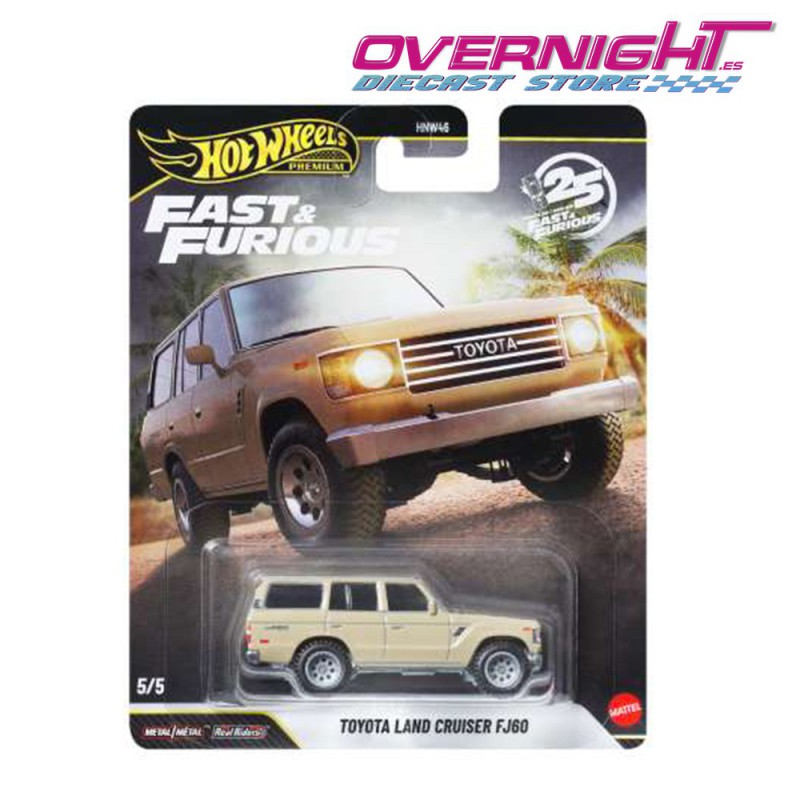 Hot Wheels Premium Fast and Furious 25th Toyota Land Cruiser FJ60 Escala 1/64 JHW76