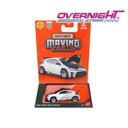 Matchbox 2024 Toyota Yaris GR Rally2 blanco Escala 1/64 JHV36