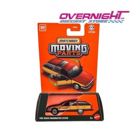 Matchbox 1992 Buick Roadmaster Estate rojo Escala 1/64 JHV62