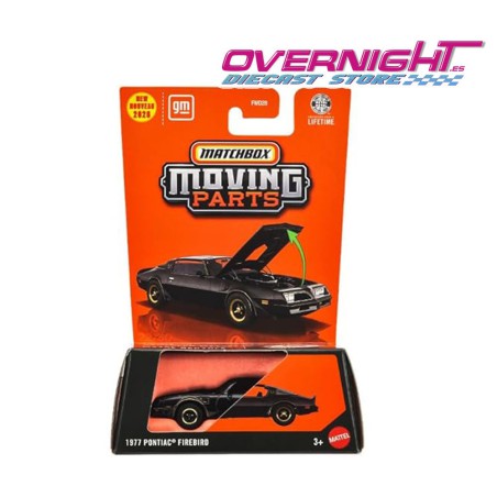 Matchbox 1977 Pontiac Firebird negro Escala 1/64 JHV29
