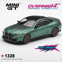 - PREORDER - Mini GT BMW M4 (G82) CS Frozen Isle of Man Green Metallic 2024 - Escala 1/64 MGT01328-L