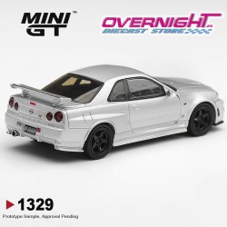 - PREORDER - Mini GT Nissan Skyline GT-R (R34) Z-Tune Silver Metallic 1999 - Escala 1/64 MGT01329-L