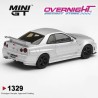 - PREORDER - Mini GT Nissan Skyline GT-R (R34) Z-Tune Silver Metallic 1999 - Escala 1/64 MGT01329-L