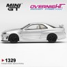 - PREORDER - Mini GT Nissan Skyline GT-R (R34) Z-Tune Silver Metallic 1999 - Escala 1/64 MGT01329-L