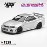 - PREORDER - Mini GT Nissan Skyline GT-R (R34) Z-Tune Silver Metallic 1999 - Escala 1/64 MGT01329-L